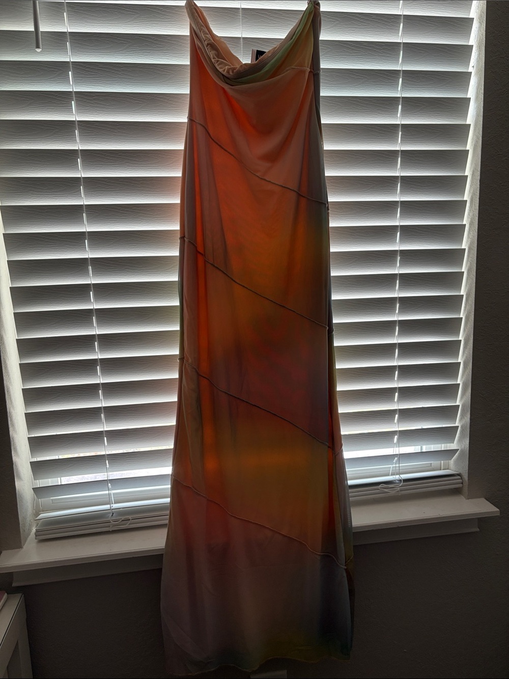 Princess Polly Orange and Green Tie-Dye Maxi Dress